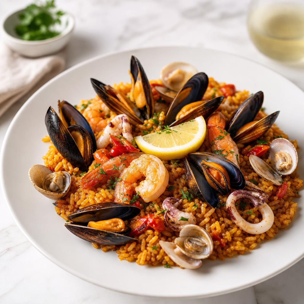 Paella de mariscos