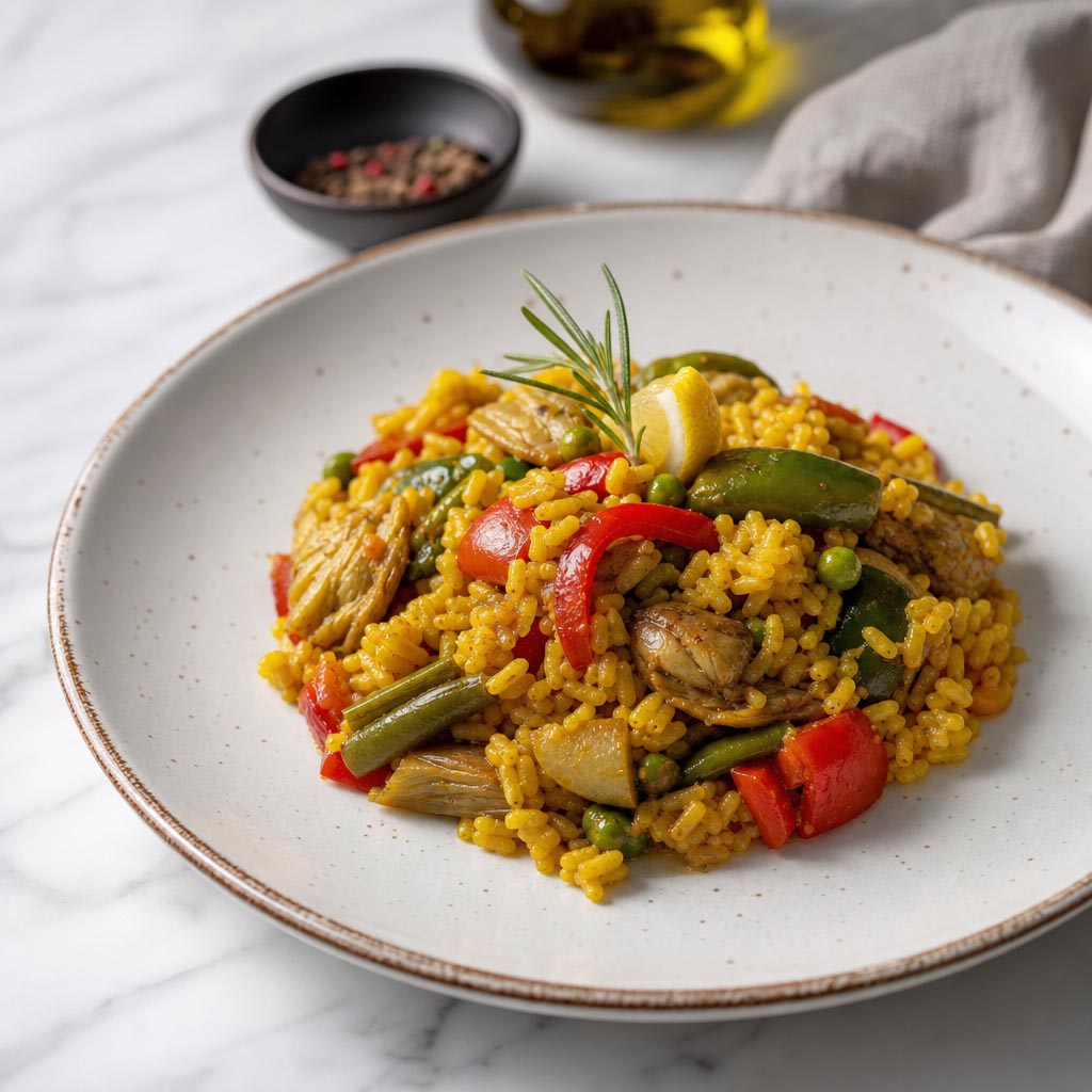 Paella de verduras