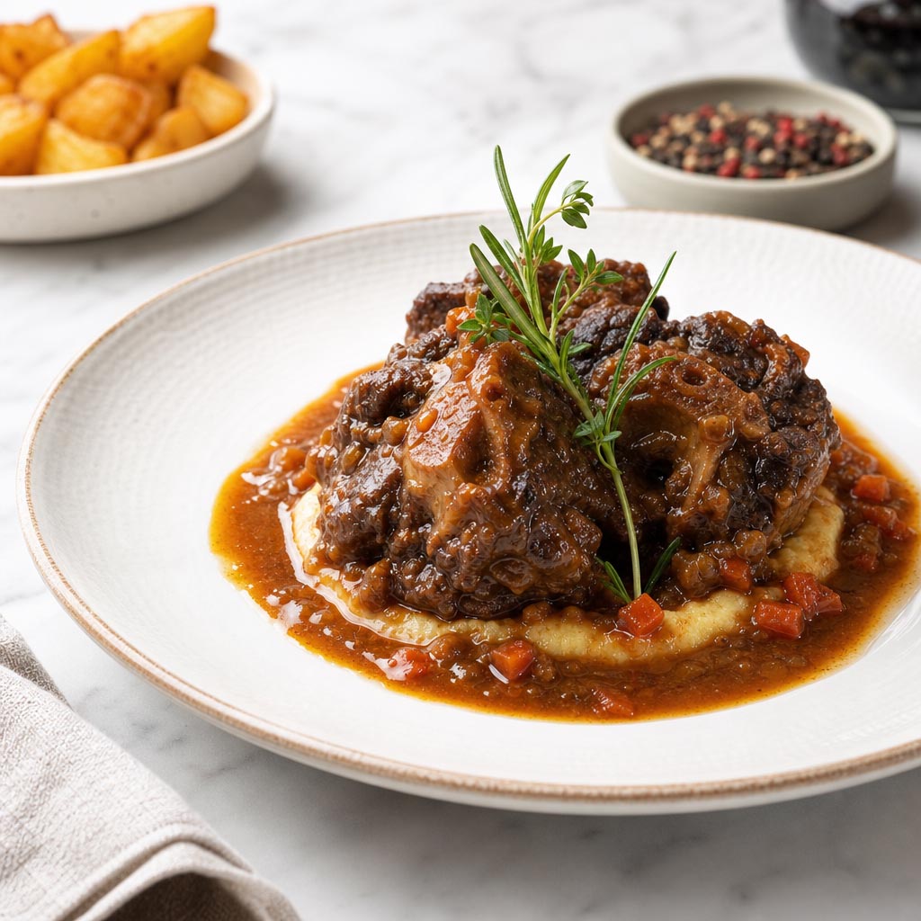 Rabo de toro estofado a la rondeña