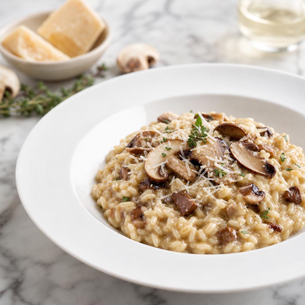 Risotto de boletus y parmesano